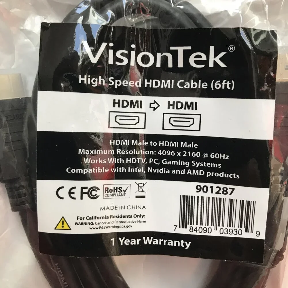2 VisionTek 6ft HDMI Cables
